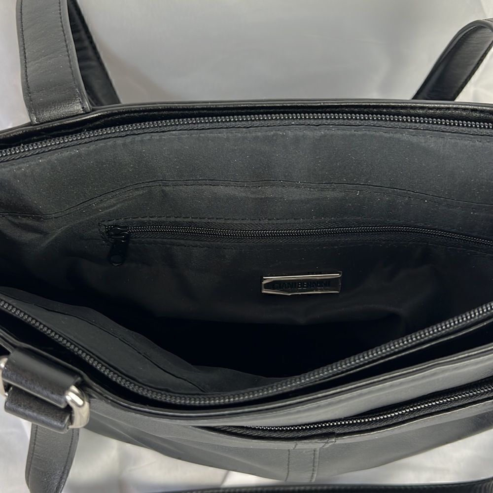 NWOT GIANIBERNINI leather black handbag - Picture 10 of 13